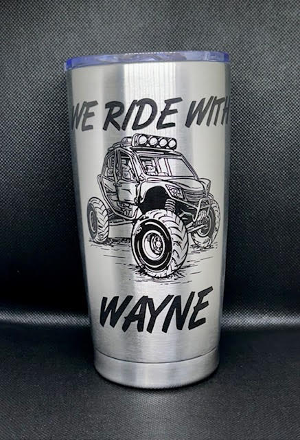 Custom 20oz Silver Tumbler