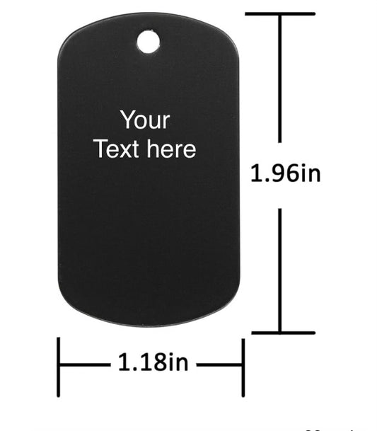 Custom Engraved Dog Tag